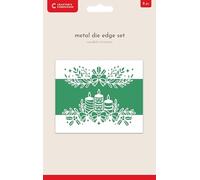 Crafter's Companion - Christmas Top & Bottom Edge Metal Die Edge Set - Candlelit Christmas