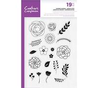 Crafter's Companion Clear Acrylic Stamps-Summer Garden, One Colour, Size