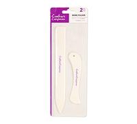 Crafter's Companion Curved and Straight Bone Folders for Paper and Card Crafting Projects - Set of 2, White, One Size