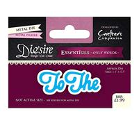 Crafter's Companion Diesire-Essentials Only Words-To The, Metal, To The, 6.3 x 9.7 x 0.1 cm