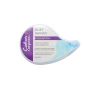 Crafter's Companion Duet Water-Based Ink Pad-Mountain Blue-Gives a Wonderful Chalk-Like Finish, One Size
