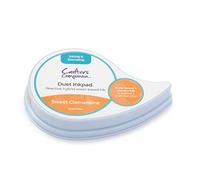 Crafter's Companion Duet Water-Based Ink Pad - Sweet Clementine - Gives a Wonderful Chalk-Like Finish