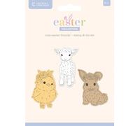 Crafter's Companion Easter Collection Stamp & Die - Cute Easter Friends