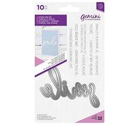Crafter's Companion Gemini Fancy Font Stamp & Die Set-You Make Me Smile, Nylon/A, One Size,GEM-STD-YMMS