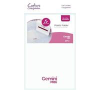 Crafter's Companion Gemini Midi 9" x 6" Die Cutting MachineReplacement Accessories-Plastic Folders-Pack of 2, White