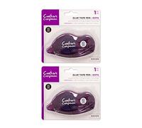 Crafter's Companion Glue Tape Roller Dots - Double Sided Extra Strong Adhesive Dispenser - Easy Use & Mess Free - Perfect for Crafting, Card Making, Scrapbooking & Stationery (Pack of 2)