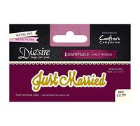 Crafter's Companion "Just Married Diesire Essentials Only Words, Purple