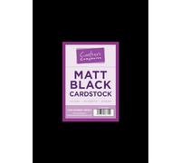 Crafter's Companion Matt Black Card Stock - Pack of 40 Sheets - Thick, Smooth A4 Card Stock