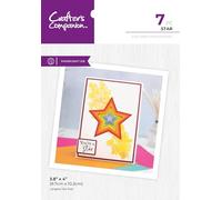 Crafter's Companion Metal Papercraft Nesting Die Set - Star - Includes 7 Metal Dies - Largest Size is 3.8" x 4"