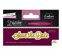 Crafter's Companion "Save The Date" Diesire Essentials Only Words, Purple