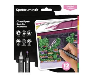 Crafter's Companion Spectrum Noir - Classique 12pc - Vibrant Florals
