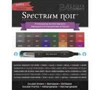 Crafter's Companion Spectrum Noir DARKS Alcohol Markers 24 pc Set