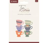 Crafters Companion Tea & Coffee Collection Metal Die Set - Tea Party