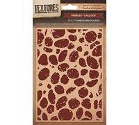 Crafter's Companion Textures Folder Pebbles, Brown, 5 x 7-Inch
