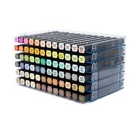 Crafter's Companion Ultimate Clear Alcohol Pen Stackable Storay Trays - Box of 6 - Easily Assembled - Perfect Desk Art Storage