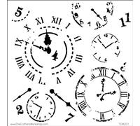 Crafters Workshop Plastic Template 12-inch x 12-inchTime Travel