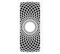 Crafter's Workshop Slimline Stencil 4"X9"-Circular Rings