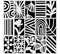 Crafter's Workshop Stencil 6"X6"-Botanical Rectangles
