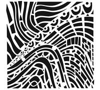 Crafter's Workshop Template 6"X6"-Abstract Landscape