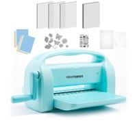 CraftGenes 9 Inch Manual Die Cutting & Embossing Machine for Card Making, Scrapbooking, Crafting - Includes A4 Die Cuts, Embossing Folders & Plates