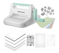 CraftGenes Die Cutting Machine, Manual Embossing Machine 6'' Opening Size for Cardmaking, Scrapbooking, and DIY Crafts - Complete Set with A5 Die Cuts, Embossing Folders, and Plates