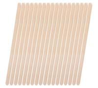 CRAFTHROU 100pcs Wooden Waxing Sticks Applicators for Body Hair Removal Eyebrow Shaping Thickened Edge Wood Spatulas for Warm Wax Hot Wax Treatments