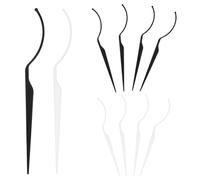 CRAFTHROU 10pcs Acrylic False Eyelashes Display Sticks with View and Smooth Surface, Modern Sl esign Eyelash Display Holder for Makeup Artists and Beauty Professionals