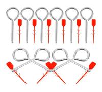 CRAFTHROU 10pcs Fire Extinguisher Pins Replacement Pull Pins for Fire Equipment Safety with Smooth Surface and Easy to Use Design, Suitable for Public Places and Shops