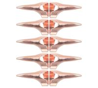 CRAFTHROU 10pcs Metal Braiding Tool Rings for Organizing and Distributing Small Items, Chic Design Hair Hook Accessory for Nail Salons and Hair Salons