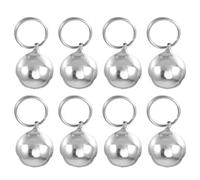 CRAFTHROU 10pcs Metal Jingle Bells for Dog Collar with Excellent Jingle Sound and Easy to Clip onto Collar, Small Pet Bells Suitable for Puppies and Cats, for Attaching to Dog Tags or Bags