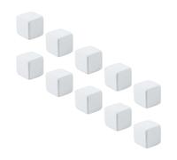 CRAFTHROU 10pcs Turtle Calcium Blocks Mineral for Geckos and Lizards, White Wear-resistant Mineral Block Providing Calcium for Daily Feeding and Adding into Water to Stabilize Aquarium