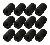 CRAFTHROU 12pcs Aquarium Pre-filter Sponge Sleeve for Intake Filter for Fish Tank Pump Protects Shrimp and Fry Fit for Freshwater Aquatic Setup