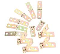CRAFTHROU 12pcs Heavy Duty Iron Butt Hinges Rust-Proof Small Long Hinges for Tool Boxes and Wardrobes Replacement for Old or Broken