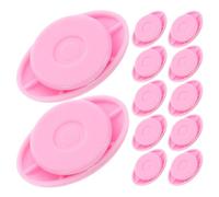 CRAFTHROU 12pcs Reusable Plastic Runner Bib Holder Clips with Secure Grip for Marathon and Field Cycling Competition, Racing Bib Number Fasteners for Runners