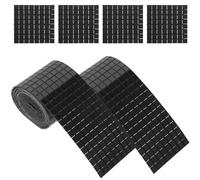 CRAFTHROU 12rolls Self-Adhesive Mosaic Tile Stickers Decorative Decals for DIY Craft Decoration Removable Wear-Resistant Mirror Glass Tiles for Wall Kitchen Bathroom Bedroom Living