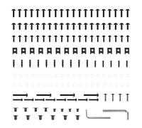 CRAFTHROU 149pcs Motorcycle Modification Kit Black Windshield Fairing Screws Bolts Nuts for Upper Side Tail Panels Stainless Steel Plastic Stylish for Motorcycles