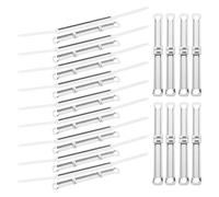 CRAFTHROU 150pcs Metal 2-Hole Binding Clips Paper Binding Mechanism for Office Files Document Fastening and Journal Binder Fixing