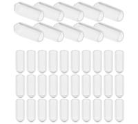 CRAFTHROU 200pcs Rubber Headband End Caps Inner Diameter 4.5mm for 7mm Hairbands DIY Hair Accessories Replacement Foot Covers for Comfortable Secure Fit