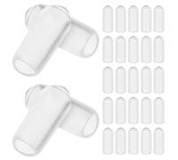 CRAFTHROU 200pcs Rubber Headband Shoe Covers with Easy to Use Design and Secure Fit for DIY Headband Projects and Crafting Accessories