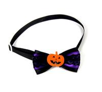 CRAFTHROU 20pcs Adjustable Webbing Pet Bow Tie Collar for Dog and Cat, Unique Halloween Bowknot Design, Comfortable Fit that Will Not Hurt Pet's Neck, for Halloween Party and Random Color