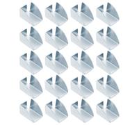 CRAFTHROU 20pcs Iron Shelf Clips for Cabinets with Easy Removal and Performance, Silver Shelf Supports for Organizing Documents and Office Cabinets, Sl nd Modern Design