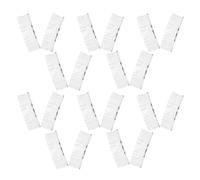 CRAFTHROU 20pcs Silver Iron Hair Comb with 30 Teeth for Updo Styling and Bridal Chignon, Decorative Metal Wire Fork with Secure Hold Design and Comfort Edges for Quick Styling before Work