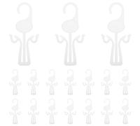 CRAFTHROU 20pcs White Plastic Slipper Organizer Hooks for Wall-mounted Shoe Drying and Storage, Space Saving Pp Shoe Rack Hanger for Home Use, No Tools Required