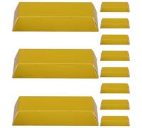 CRAFTHROU 24pcs Foldable Gold Bar Candy Boxes for Pirate Birthday Party Favors Paper Chocolate Packaging with Spacious Interior Elegant Design for Themed Celebrations and Small Gifts