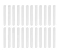 CRAFTHROU 24pcs White Snap Bracelets DIY Blank Graffiti Slap Bands Comfortable to Wear Pvc Material Stylish Simple Party Wristbands