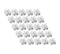 CRAFTHROU 25pcs Quick Connection Terminal Block Connector for Power Wiring and Wire Joints Lightweight Nylon and Steel Small Wire Connectors with High Temperature Resistance