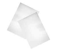CRAFTHROU 2pcs A4 Aluminum Sheets Metal Plates for Crafting and DIY Projects, High Hardness Silver Rectangle Blank Plate with Versatile Design