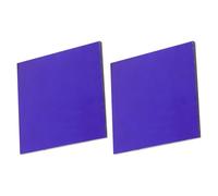 CRAFTHROU 2pcs Blue Cobalt Glass Sheets for Flame Test Sturdy High Temperature Glass Material with Easy Handling, for Science Experiments and Metal Ion Reactions in Classroom or Research Use