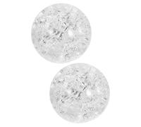 CRAFTHROU 2pcs Glass Replacement Waterfall Balls for Desktop Fountains Compact and Display Ready Tabletop Fountain Decor Elegant Design