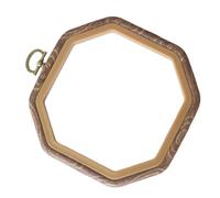 CRAFTHROU 2pcs Octagon Embroidery Circle Hoop Heavy Duty Design for Cross Stitch Lovers, Pp Material Embroidery Frame to Fix Fabric Smoothly and Tightly, for DIY and Art Craft Projects